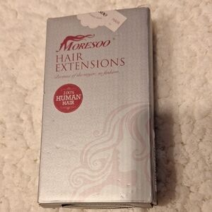 Moresoo Hair Extensions 100% Human Hair Black